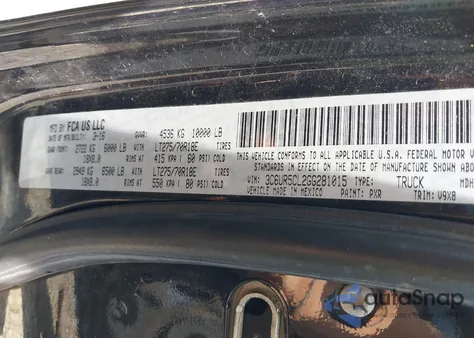 2016 Ram 2500 Tradesman from USA, damaged, VIN 3C6UR5CL2GG281015